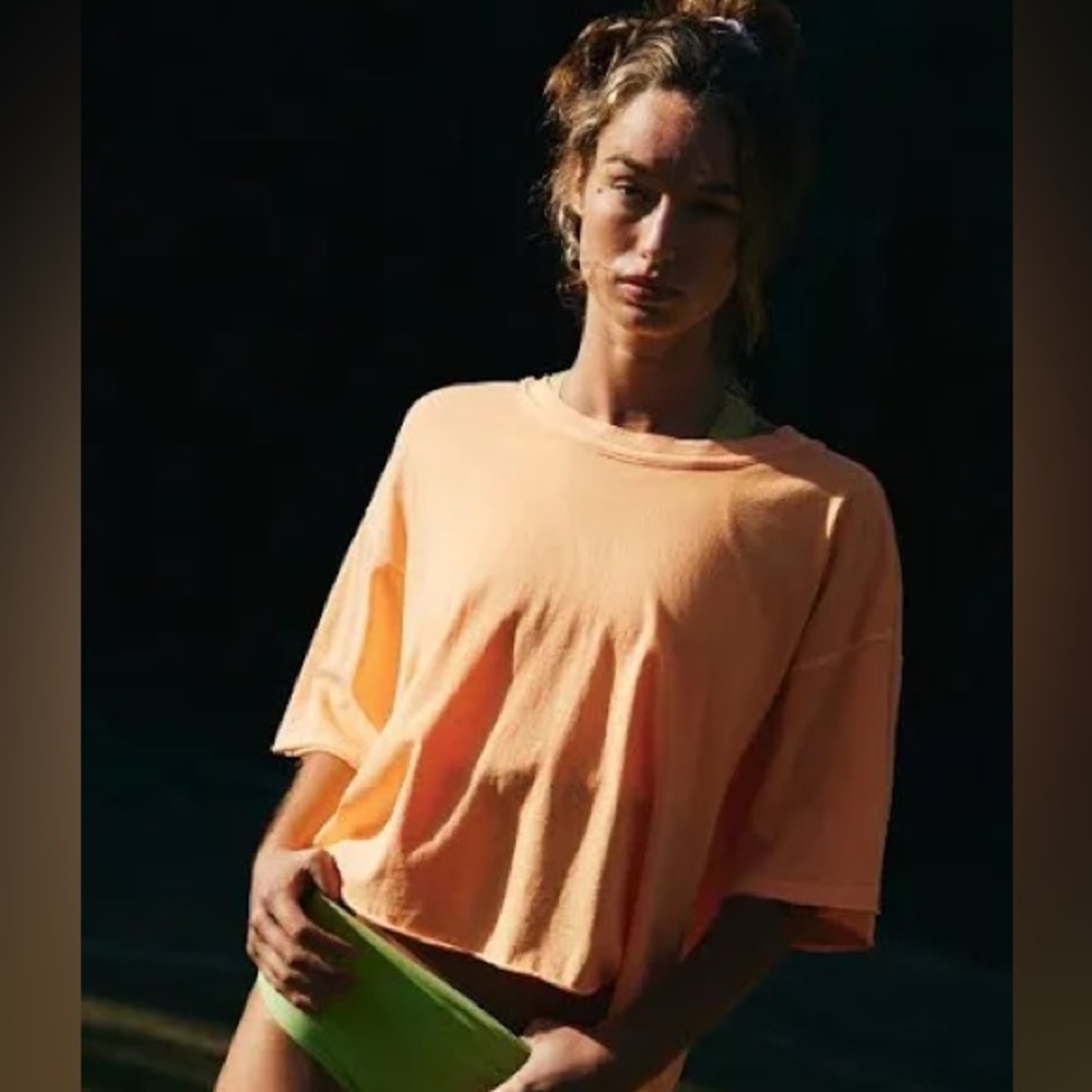 Fp Movement Women's Inspire Tee, Small, Neon Clementine